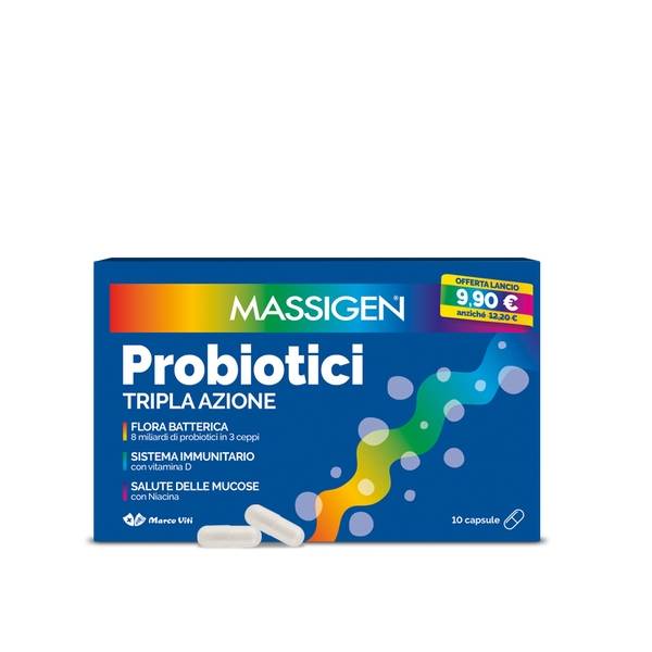 Probiotici Tripla Azione 10 capsule