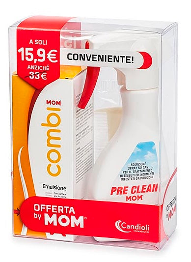 Mom Kit Emergenza Pidocchi Emulsione + Spray per Tessuti