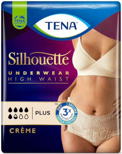 Silhouette Plus Crème Vita alta - Mutandine assorbenti femminili