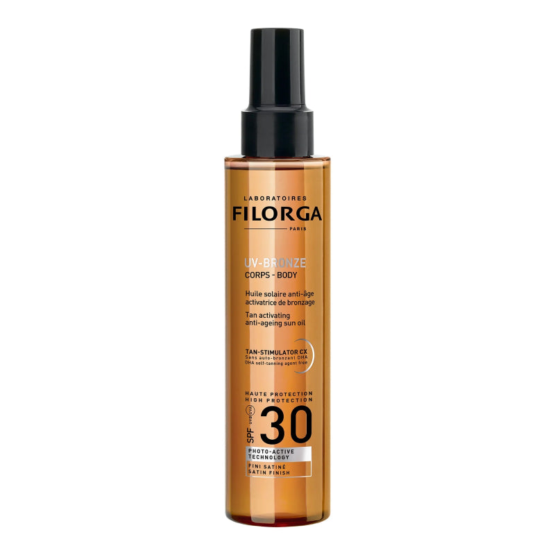 UV-Bronze Body SPF30 Olio Solare Anti-Età Acceleratore di abbronzatura 150ml