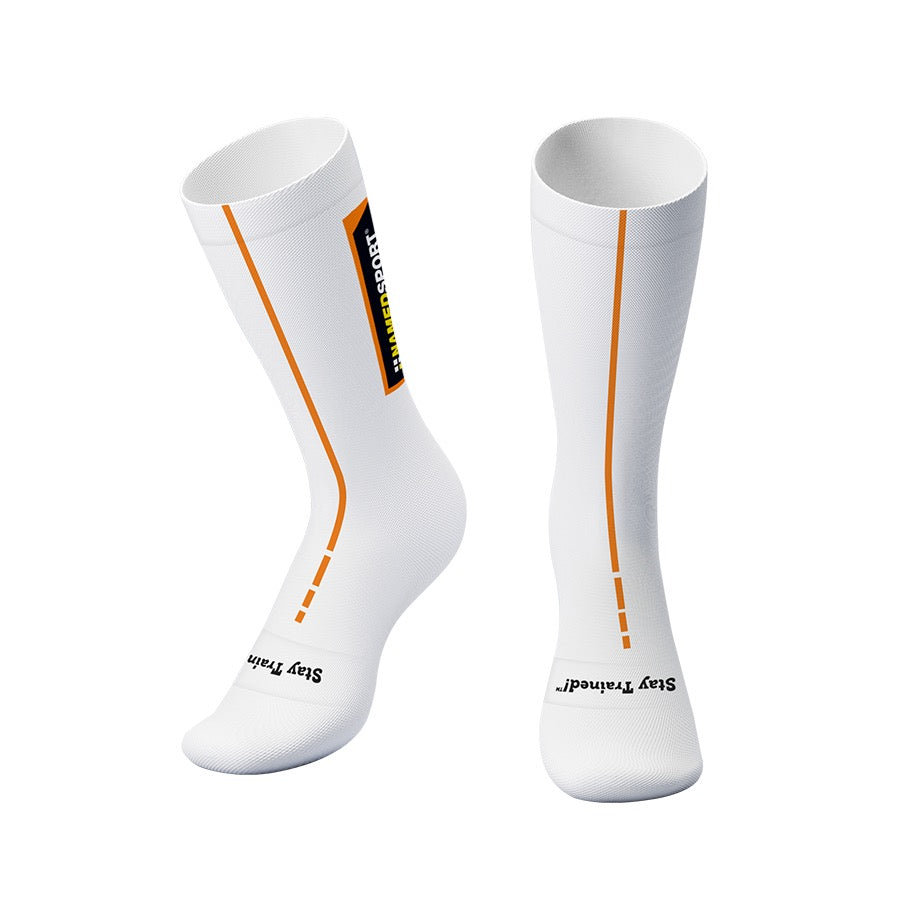 Race Socks White taglia XL