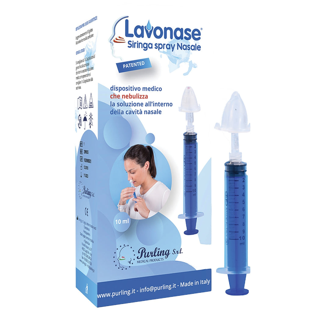 Lavonase Siringa con Spray Nasale Nebulizzatore