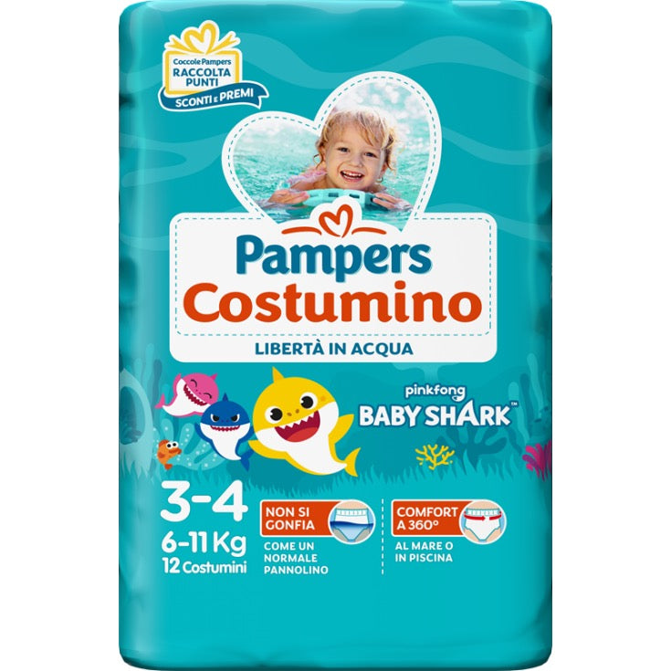 Pampers Costumino Taglia 3-4 (6-11 kg) 12 pezzi