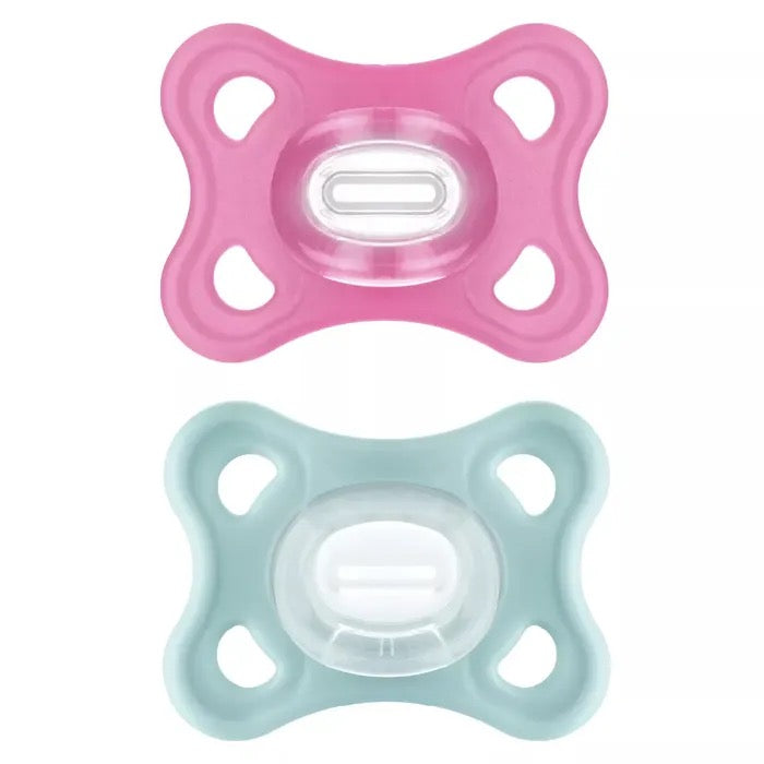 Comfort Succhietto in Silicone 2-6 Mesi 2 pezzi colore Rosa