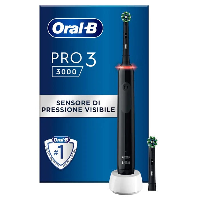 Spazzolino Elettrico Ricaricabile Pro Series 3 Nero + 2 Testine