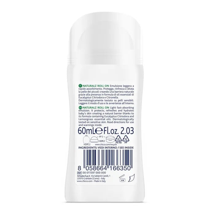 NaturalZ Roll-On Anti-zanzare Naturale 2+ anni 60ml