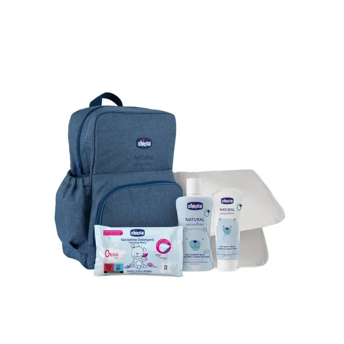 Natural Sensation Borsa con Detergente Corpo e Capelli + Crema Lenitiva + Salviette