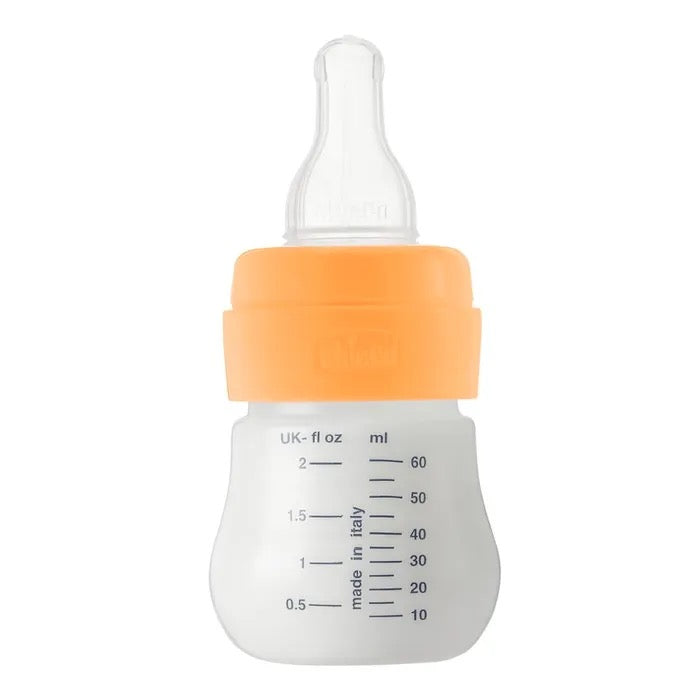 Micro Biberon in Silicone con Valvola Anti-colica 0+ Mesi 60ml