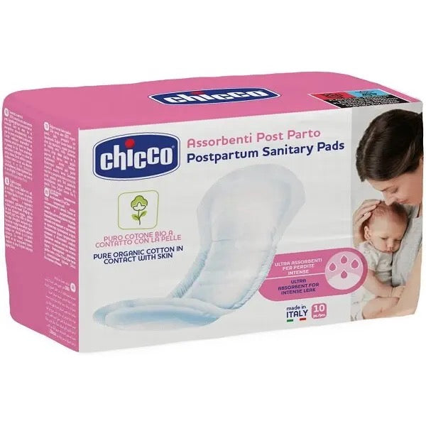 Assorbenti Post Parto Cotone Bio 10 pezzi