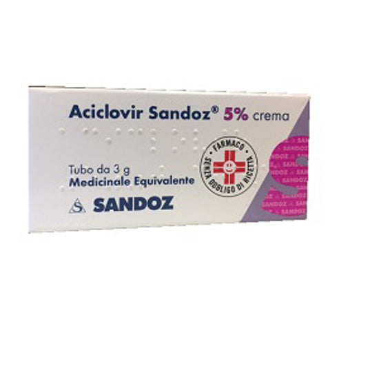 Aciclovir Sandoz 5% Crema 3g