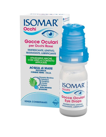 Isomar Occhi con Acido Ialuronico 0,2% per Occhi Rossi 10ml