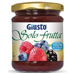 Giusto Linea senza zucchero Solo Frutta 100% Marmellata di Frutti di Bosco 284g