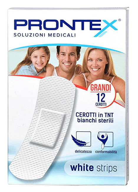 Cerotti White Strips in TNT Grandi 12 pezzi