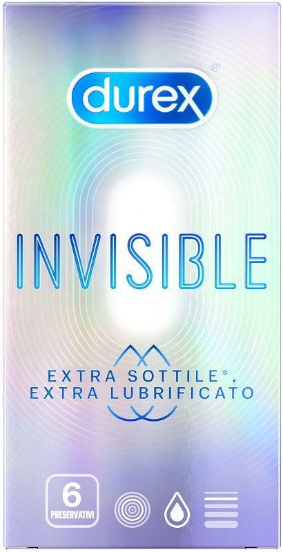 Invisible Extra Lubrificati 6 preservativi