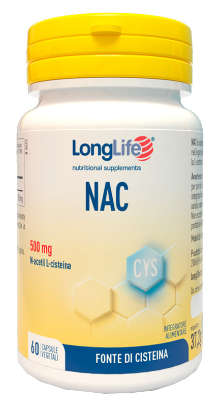 NAC 600 Fonte di L-Cisteina 60 capsule vegetali