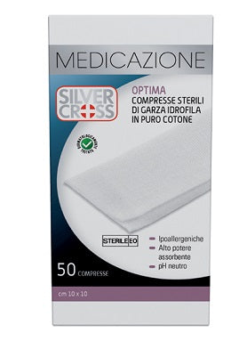 Garza in Cotone 10x10cm 50 pezzi