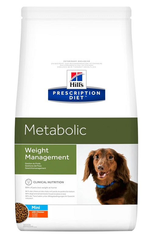 Prescription Diet Metabolismo Gestione del Peso Mini Crocchette con Pollo 1,5kg
