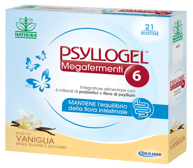 Psyllogel Megafermenti 6 gusto Vaniglia