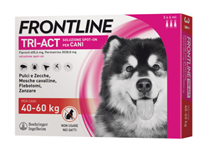 Frontline Tri-Act 3 pipette per Cani di taglia Xl (40-60kg)
