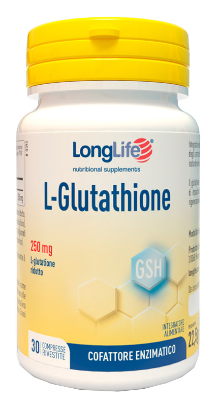 L-Glutathione 250mg Cofattore Enzimatico 30 compresse