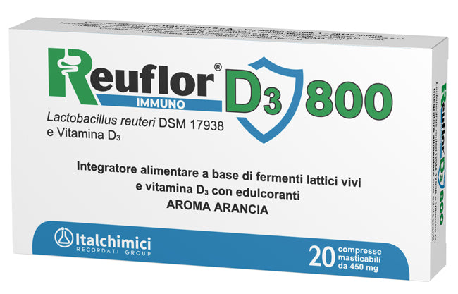 Reuflor D3 800 20 compresse masticabili