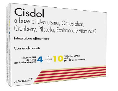 Cisdol 4 bustine Blu + 10 bustine Gialle