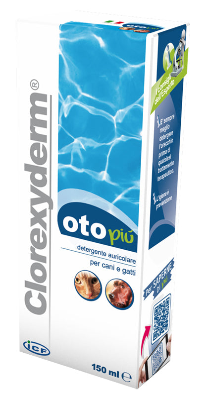 Clorexyderm Oto Più Detergente Auricolare Cani e Gatti 150ml