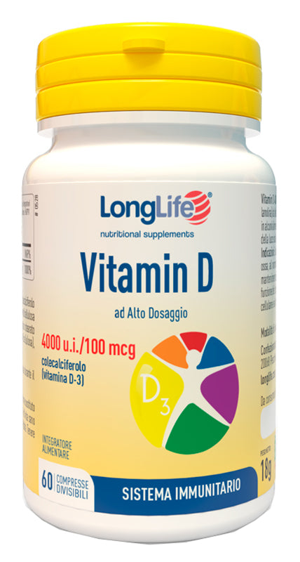 Vitamin D 4000 U.I. Sistema Immunitario 60 compresse
