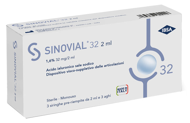 Sinovial 32 Siringa 1,6% 2ml 3 pezzi