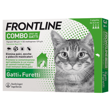 Frontline Combo 3 pipette per Gatti e Furetti