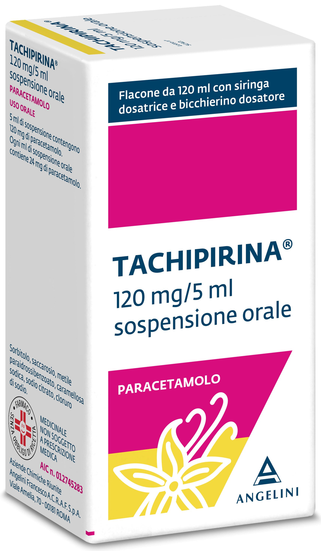 Tachipirina 120mg/5ml Sospensione Vaniglia Caramello 120ml