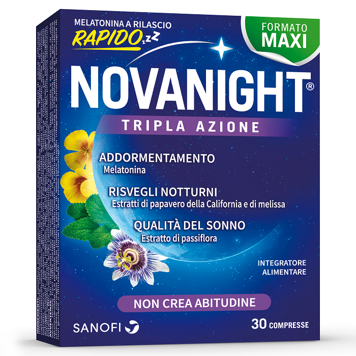 Novanight Tripla Azione 30 compresse a Rilascio Rapido