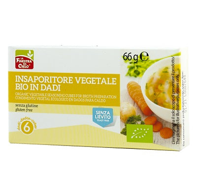 Brodo Vegetale Bio senza Glutine 6 Dadi da 66g