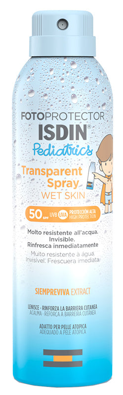 Fotoprotector Pediatrico Spray Trasparente Wet Skin SPF50 250ml