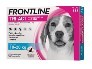Frontline Tri-Act 3 pipette per Cani di taglia Media (10-20kg)