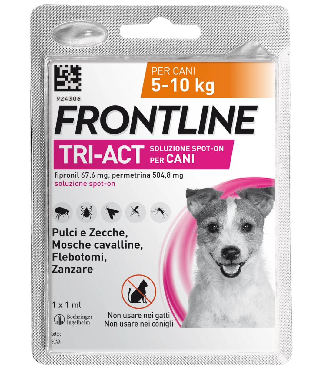 Frontline Tri-Act 1 Pipetta per Cani di taglia Piccola (5-10kg)