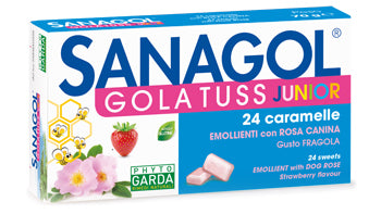 Sanagol Gola Tuss Junior Fragola 24 caramelle