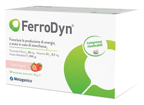 Ferrodyn 84 capsule masticabili gusto fragola