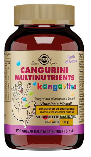 Cangurini Multinutrients Frutti di Bosco 60 tavolette