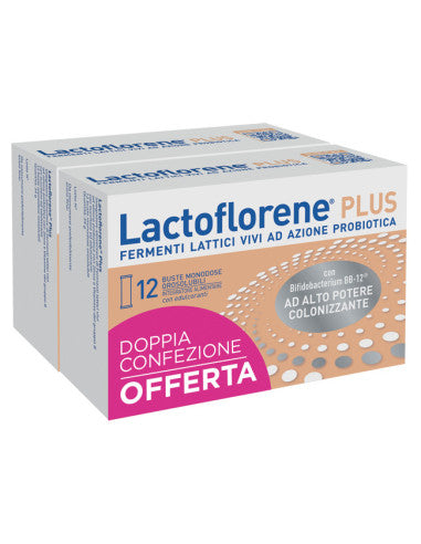 Lactoflorene Plus Doppia Confezione 12+12 bustine monodose