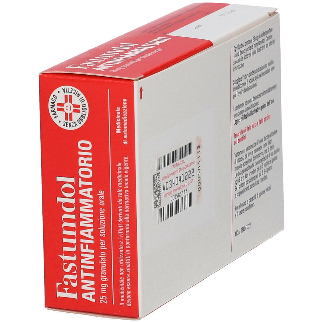 Fastumdol Antinfiammatorio 25mg 20 bustine