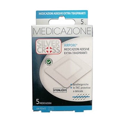 Medicazioni Airpore Adesive Extra-Traspiranti 5 pezzi 7,5x5 cm