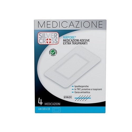 Medicazioni Airpore Adesive Extra-Traspiranti 4 pezzi 10x15 cm