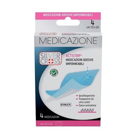 Medicazioni Actistrip Adesive Impermeabili 4 pezzi 7,5x10 cm