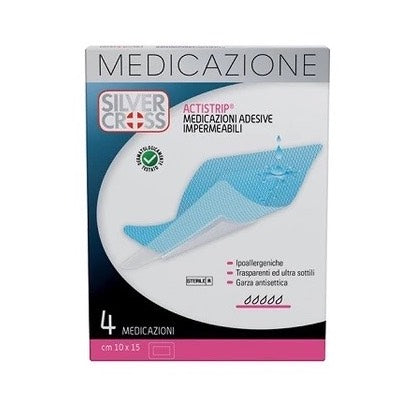 Medicazioni Actistrip Adesive Impermeabili 4 pezzi 10x15 cm
