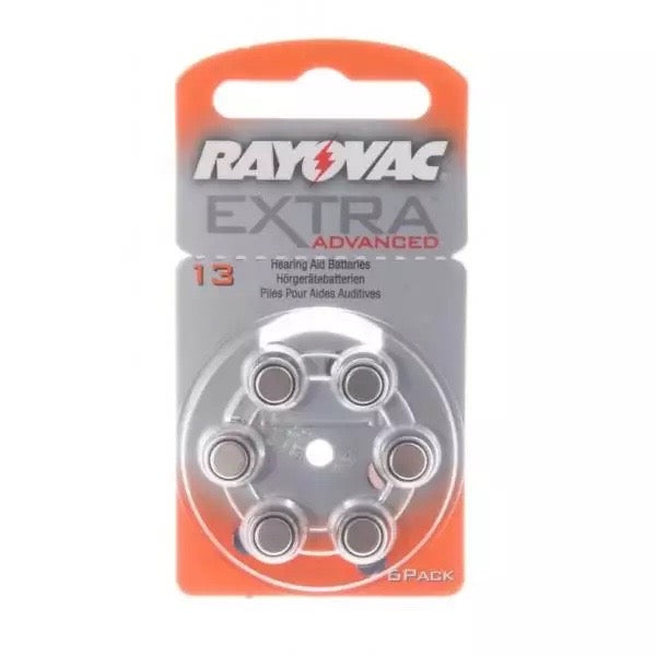 Rayovac Extra Advance Blister da 6 Batterie Zinco Aria Modello 13