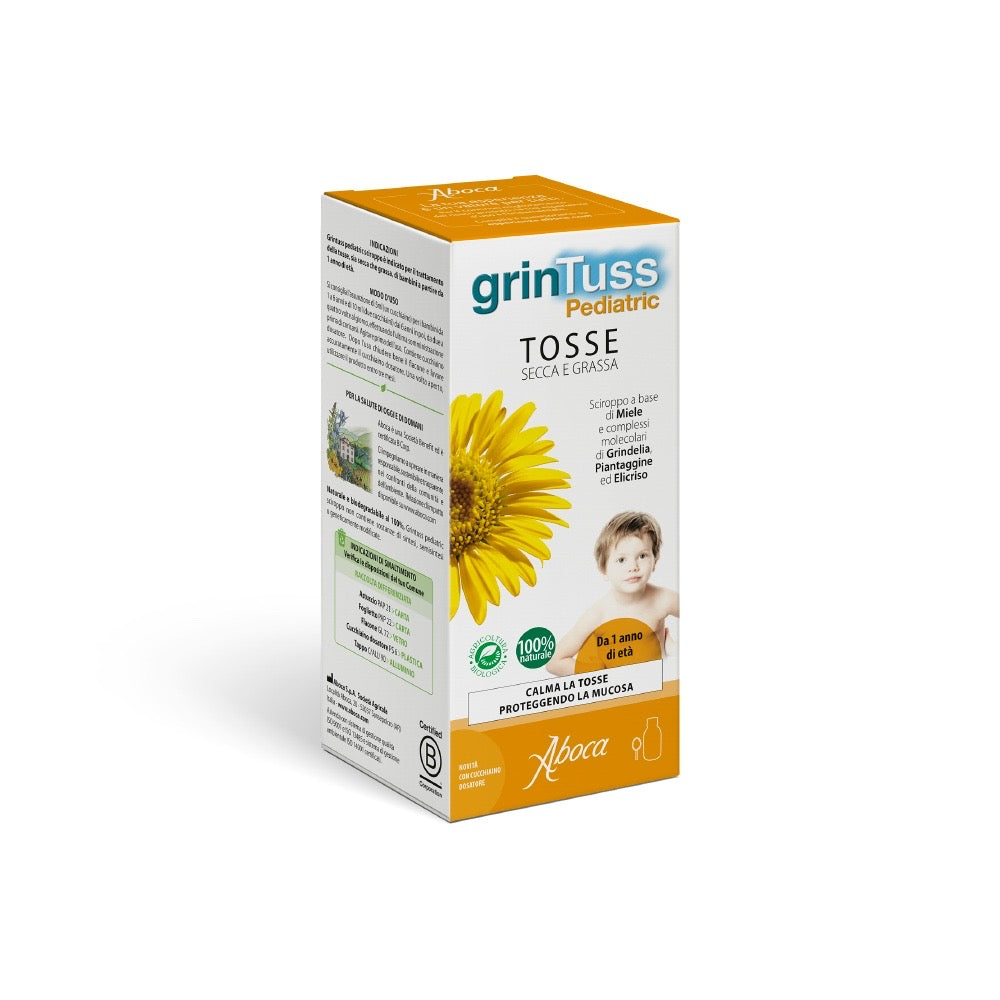 GrinTuss Pediatric Sciroppo Tosse grassa e Secca 180g