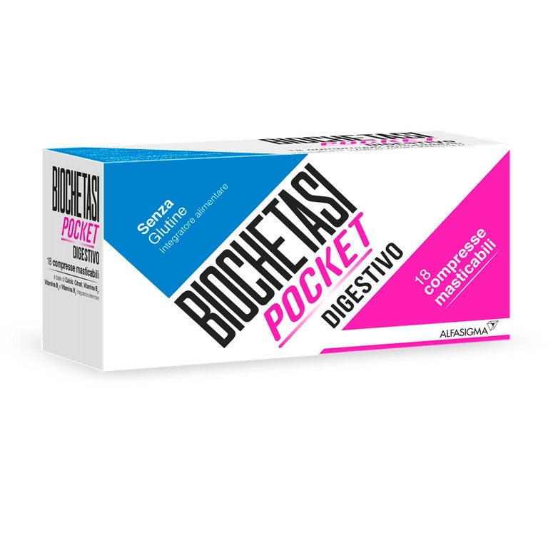 Biochetasi Pocket Digestivo 18 compresse masticabili