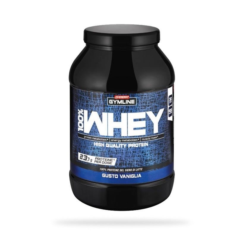 100% Whey Protein Proteine in Polvere gusto Vaniglia 900g
