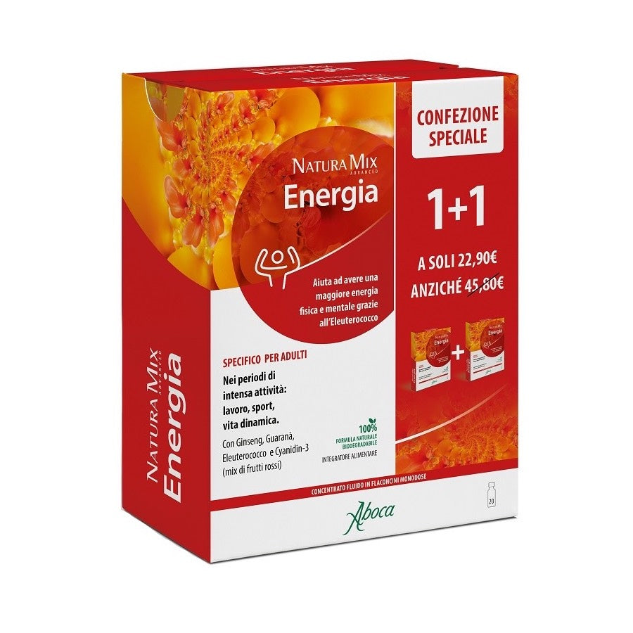 Natura Mix Advanced Energia Adulti Concentrato Fluido 10+10 flaconcini